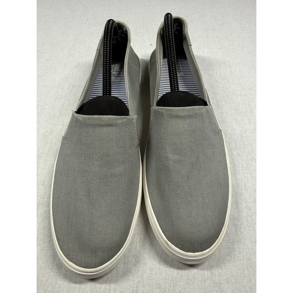 Keds Champion Canvas Slip On Shoes Women Size 11 Gray Double Decker Comfort